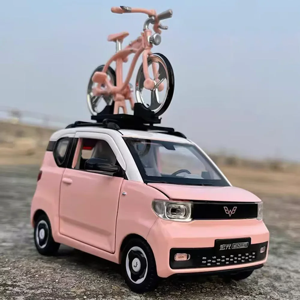 Модель мини-электромобиля Wuling Hong Guang 1/24 игрушки литая автомобиль из сплава
