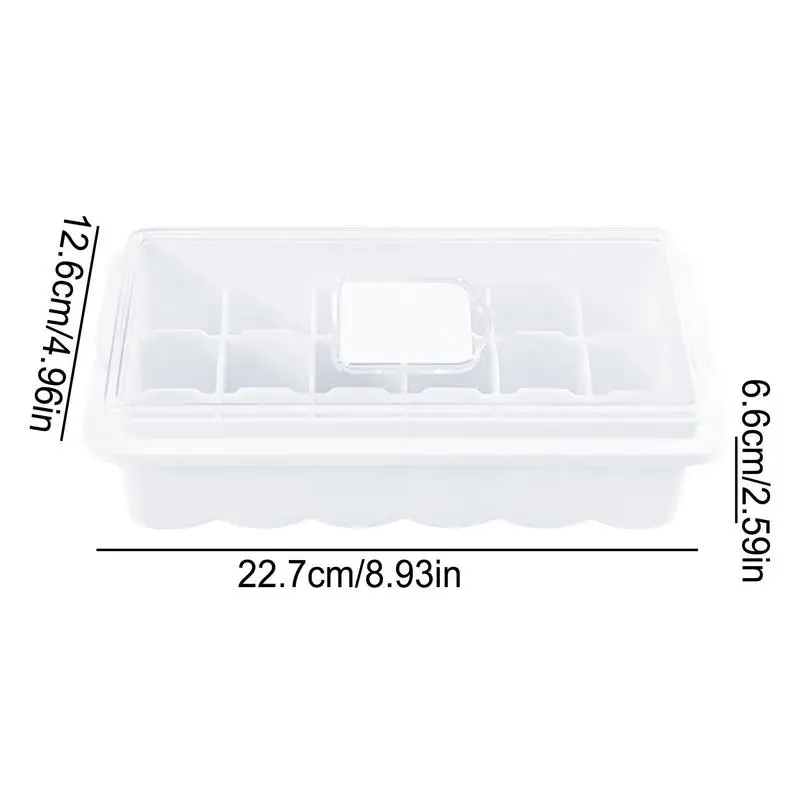 Форма для льда квадратная форма 18 ячеек с крышкой дома паба отеля бара тавина