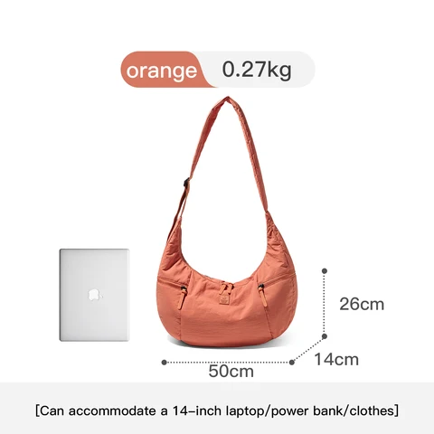 FOUVOR женская легкая сумка через плечо большой вместимости для путешествий, поездок на работу, мужская и женская повседневная сумка на плечо, модная сумка 3071-17