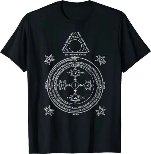 Футболка с волшебным кругом короля Соломона Sigil