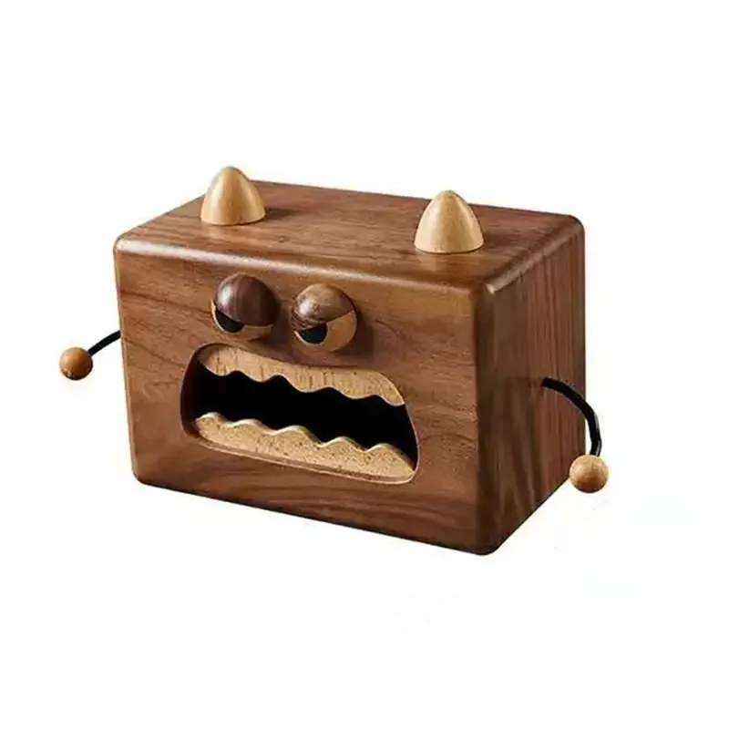 Коробка для деревянного массива симпатичная скульптура животного