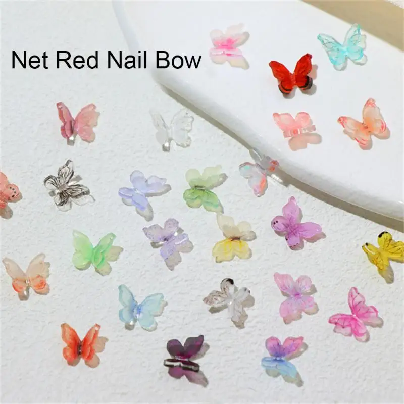 

Хрустальная Бабочка Типсы Фея ногтей 3D сказочная лента полимерный бант украшение для ногтей Бабочка искусственное украшение