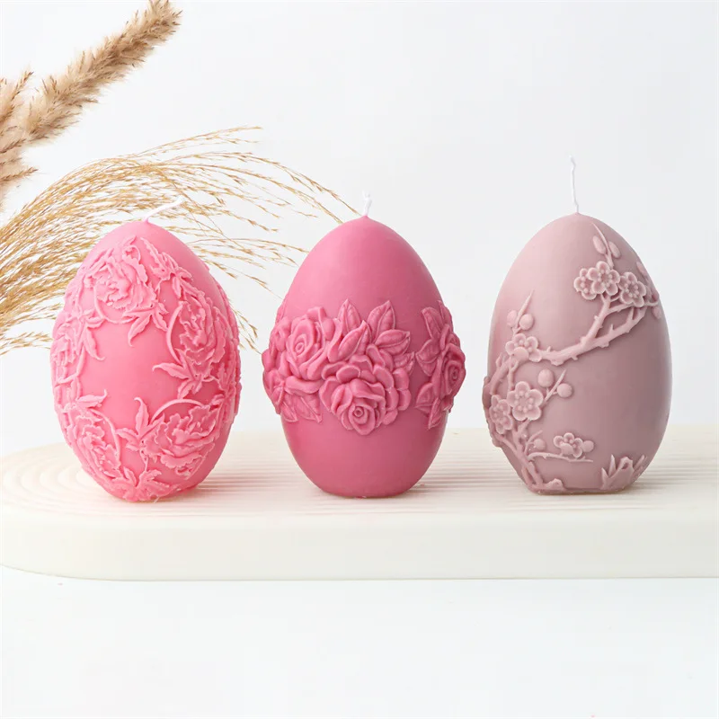 

Trumpet Sunflower Easter Egg Silicone Mold Gypsum form DIY Handmade Plaster Candle Ornaments Handicrafts Mold Hand Gift Making