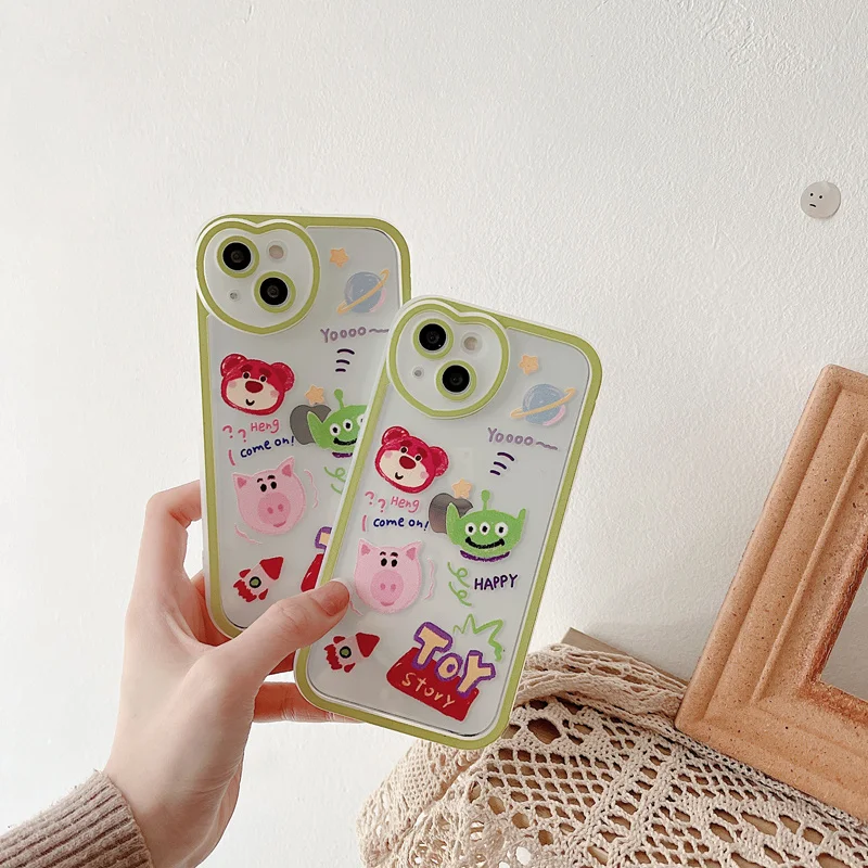 

Disney Doodle Cute Toy Story Phone Case for iPhone 11 12 13 pro XS MAX X XR XS MAX