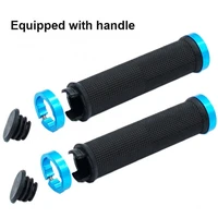 2pcs mtb bike road bicycle handlebar grip non slip rubber covers with lock rings