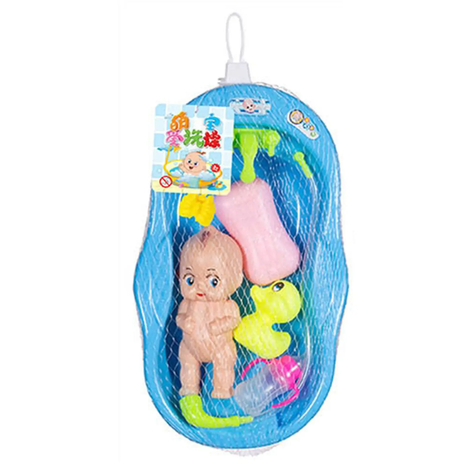 

Set with Bathtub Portable Real Working Bathtub Toy Set Gift for Christmas Birthday New Year