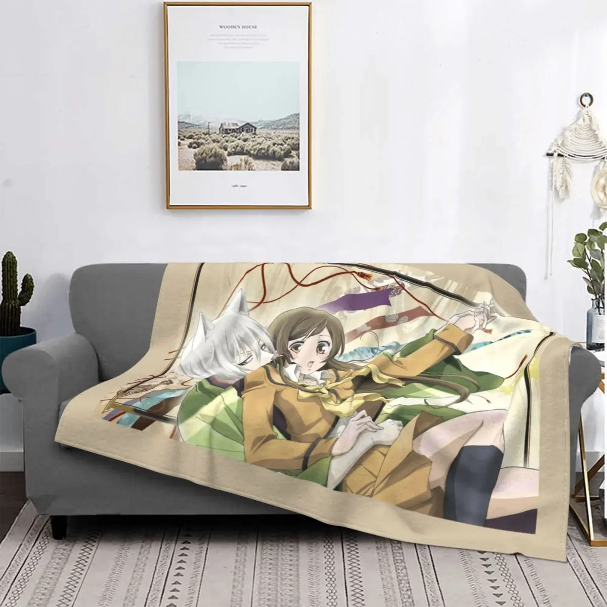 

Kamisama Kiss Anime Knitted Blanket Flannel Kamisama Hajimemashita Super Warm Throw Blanket for Outdoor Travel Bedroom Quilt