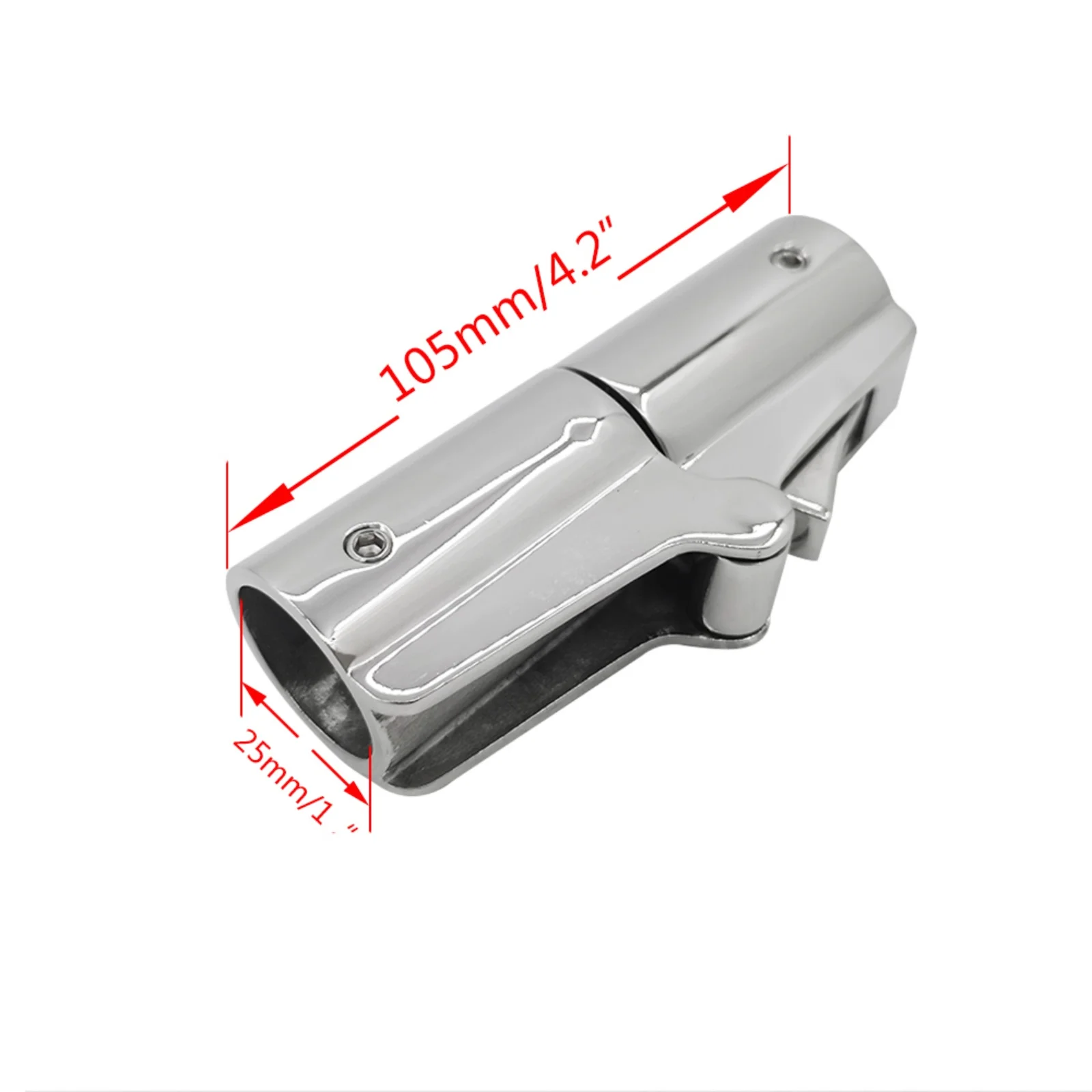 Фото Соединительная трубка ISURE MARINE из нержавеющей стали, складная, поворотная, для лодок, фитинг для трубок (25 мм) 1 дюйм №2