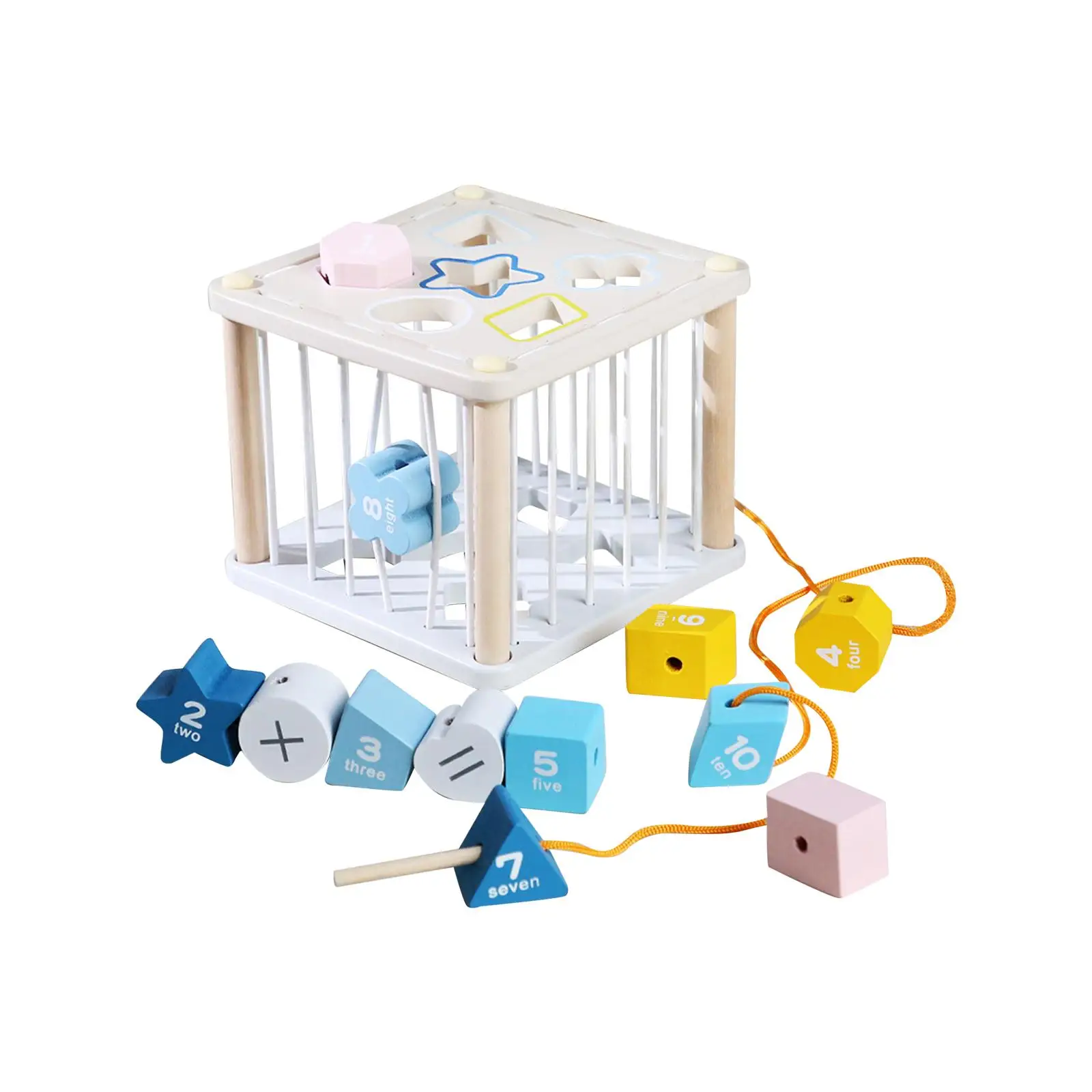 

Сортировочные блоки деревянные цветные когнитивные Игрушки для раннего развития подарок на праздник