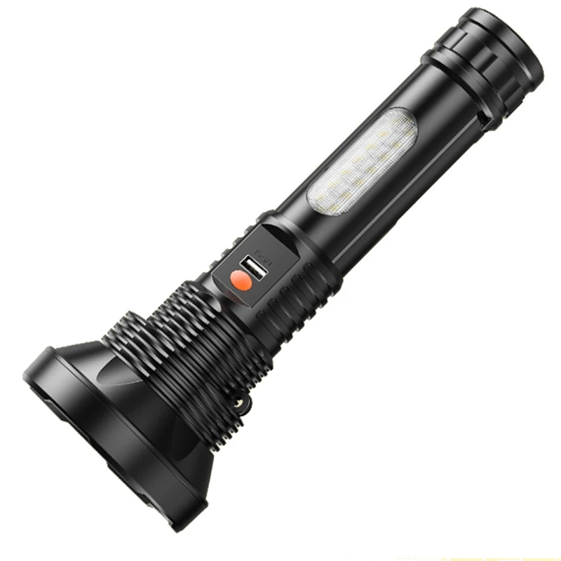 Flashlight Strong Light High-Power Rechargeable Bluetooth Audio Highlight Flashlight Outdoor Lighting LED Flashlight