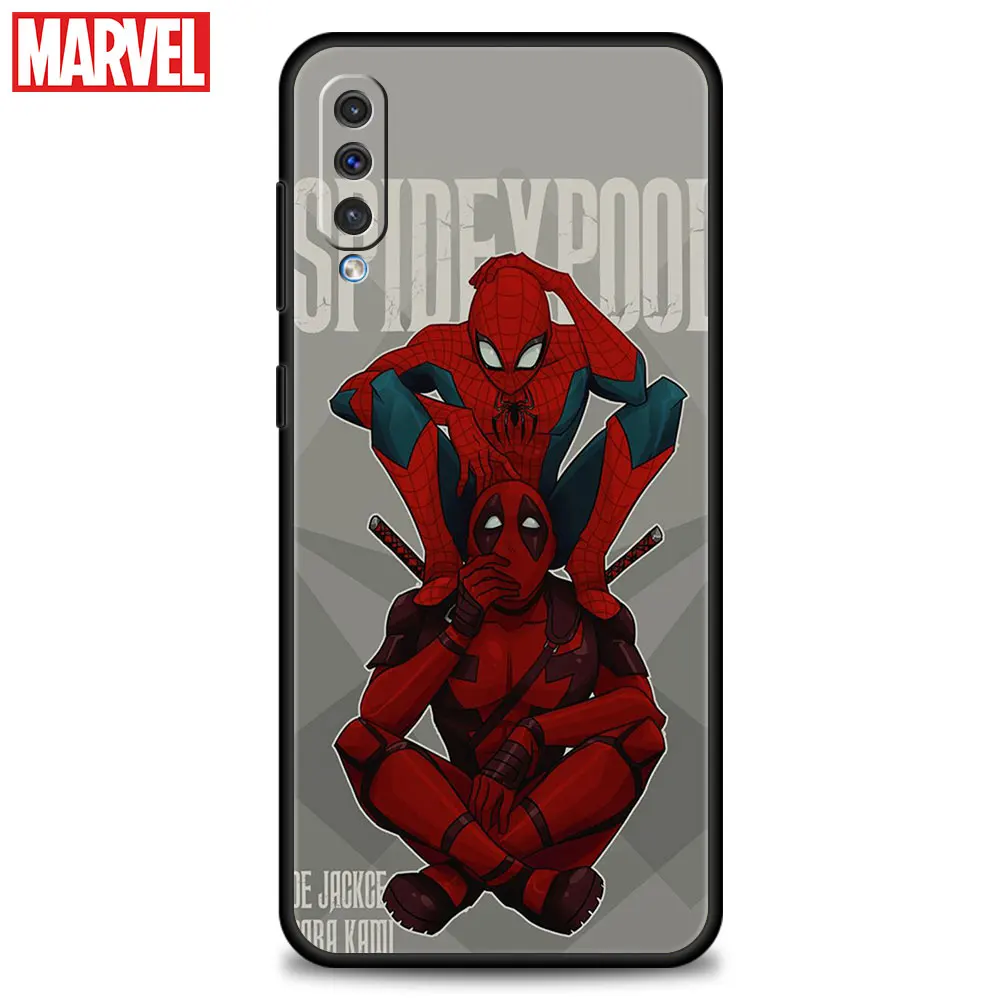 Чехол с комиксами Marvel Дэдпул и Человек-паук для Realme 8 pro c21 G22 Moto g8 plus one fusion Nokia g10 5 4 -