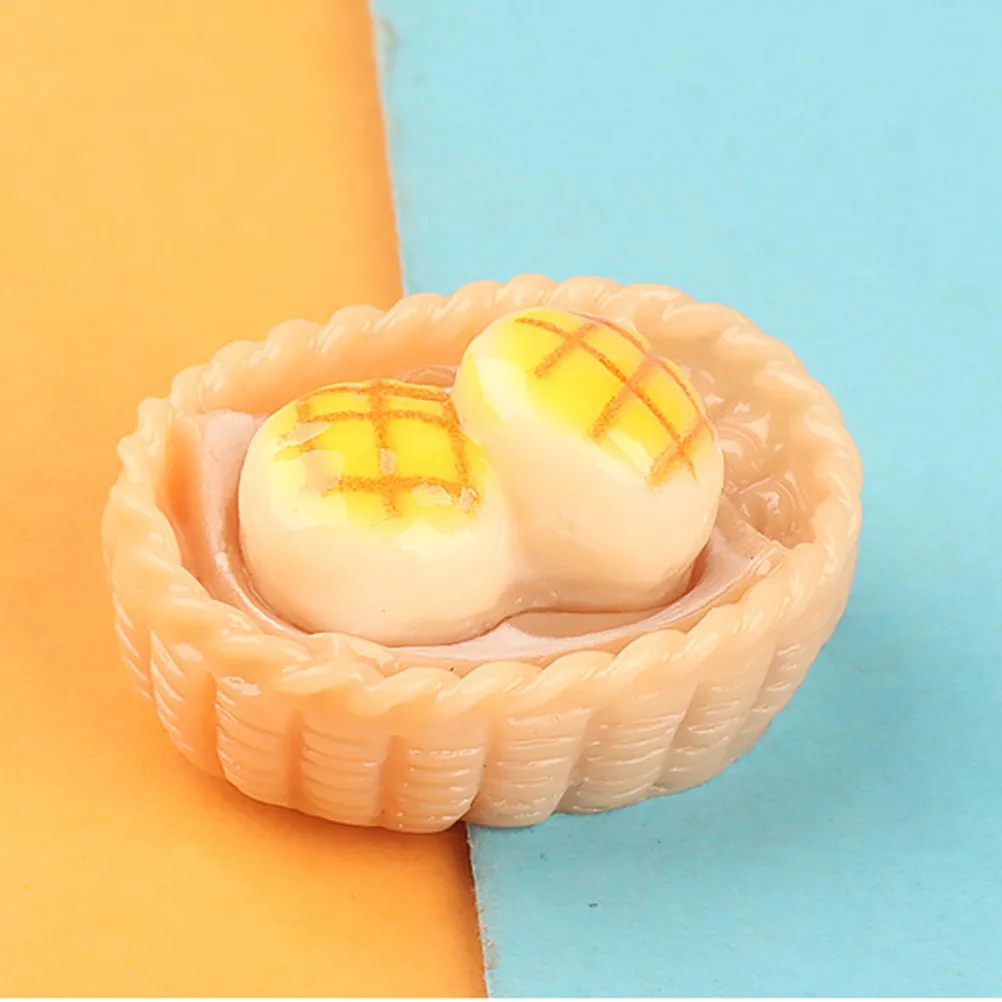 Фото Набор из 12 миниатюрных фигурок еды из смолы: китайские закуски для кукольного домика, реквизит для ролевых игр, декоративные аксессуары для мини-кухни №5