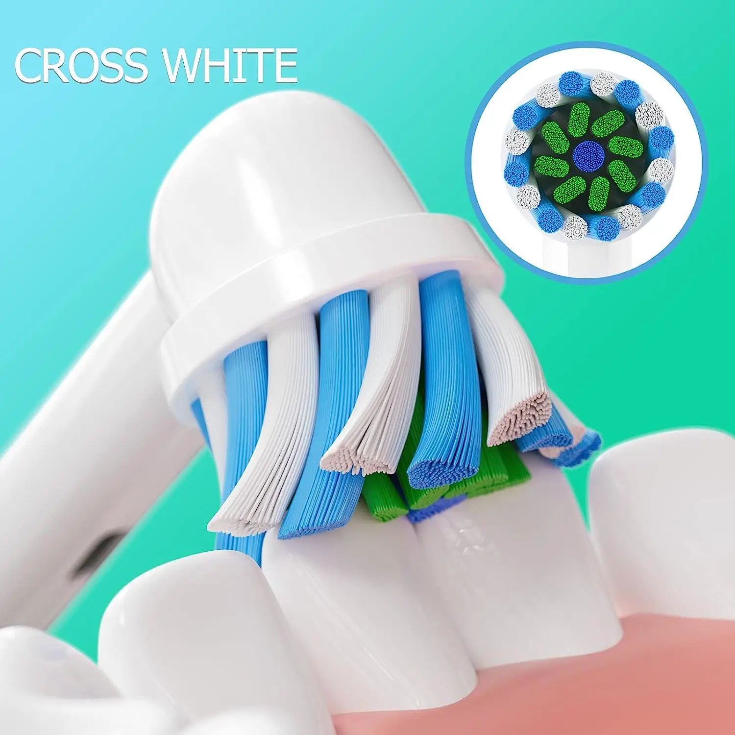 Набор Из 4 Совместимых Насадок Для Электрических Зубных Щеток — Подходит Braun Oral B