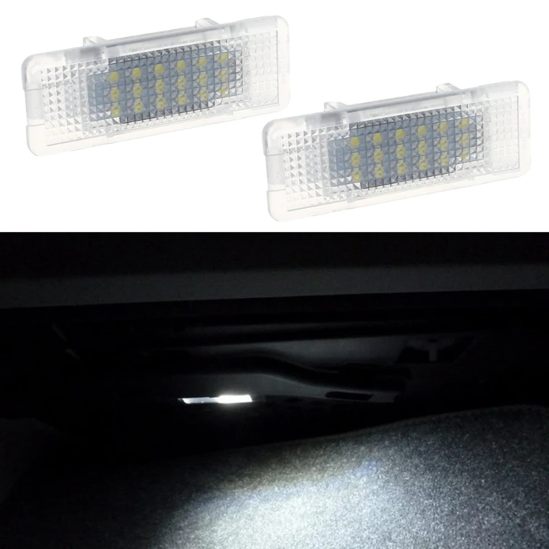 

2pcs Car 18 LED Door Courtesy Interior Footwell Light Luggage Trunk Glove Box Lamp for X5 E53 E39 Z8 E52