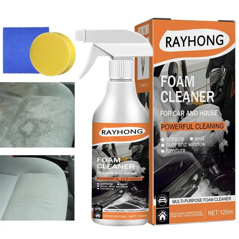 

Multi-Purpose Strong Decontamination Foam Cleaner Rust Remover Cleaning Multi-Functional Car House Seat Interior