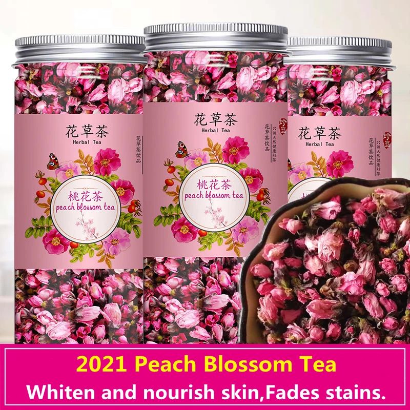 

Fade spots, Whitening And Nourishing The skin, Dried Peach Blossom tea, 40g, A Can Of Peach Petal tea, Edible Peach Blossom