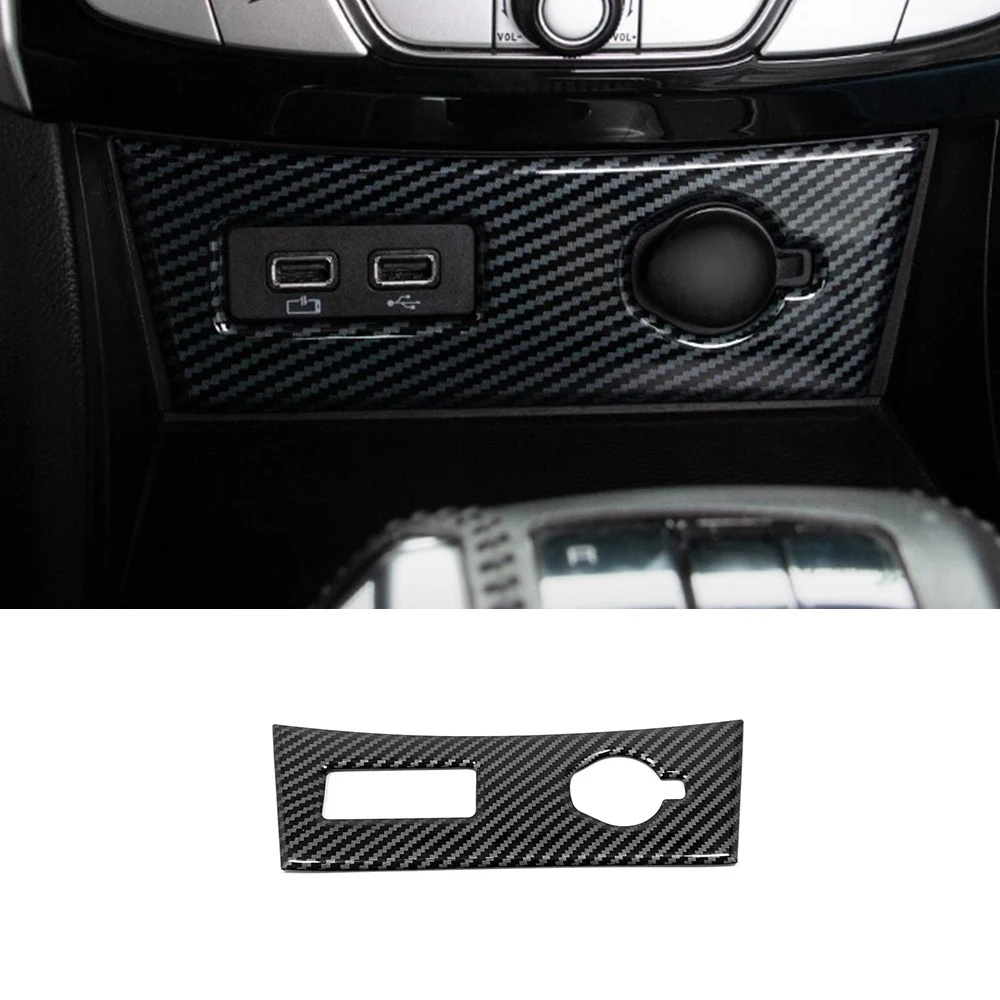 

For Great Wall Cannon Gwm Poer Ute 2021 2022 Accessories ABS Carbon fiber Car cigarette Lighter panel decoration Sticker Cover