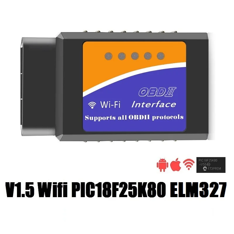 ELM327 Bluetooth V1.5 PIC18F25K80 Wifi для сканирования elmконфигурации HS/MS CAN Переключатель ELM 327 OBD