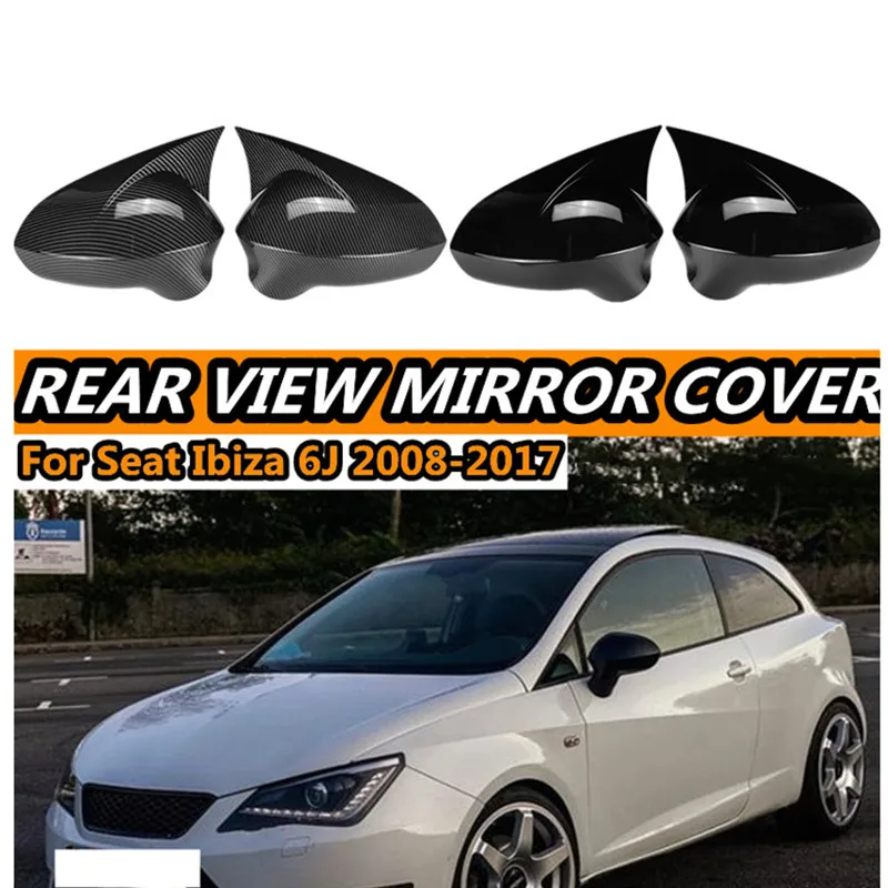 

2 шт., колпачки на боковые зеркала заднего вида для Seat Leon MK2 1P facelift / Ibiza MK4 6J / Exeo 3R 2008-2017