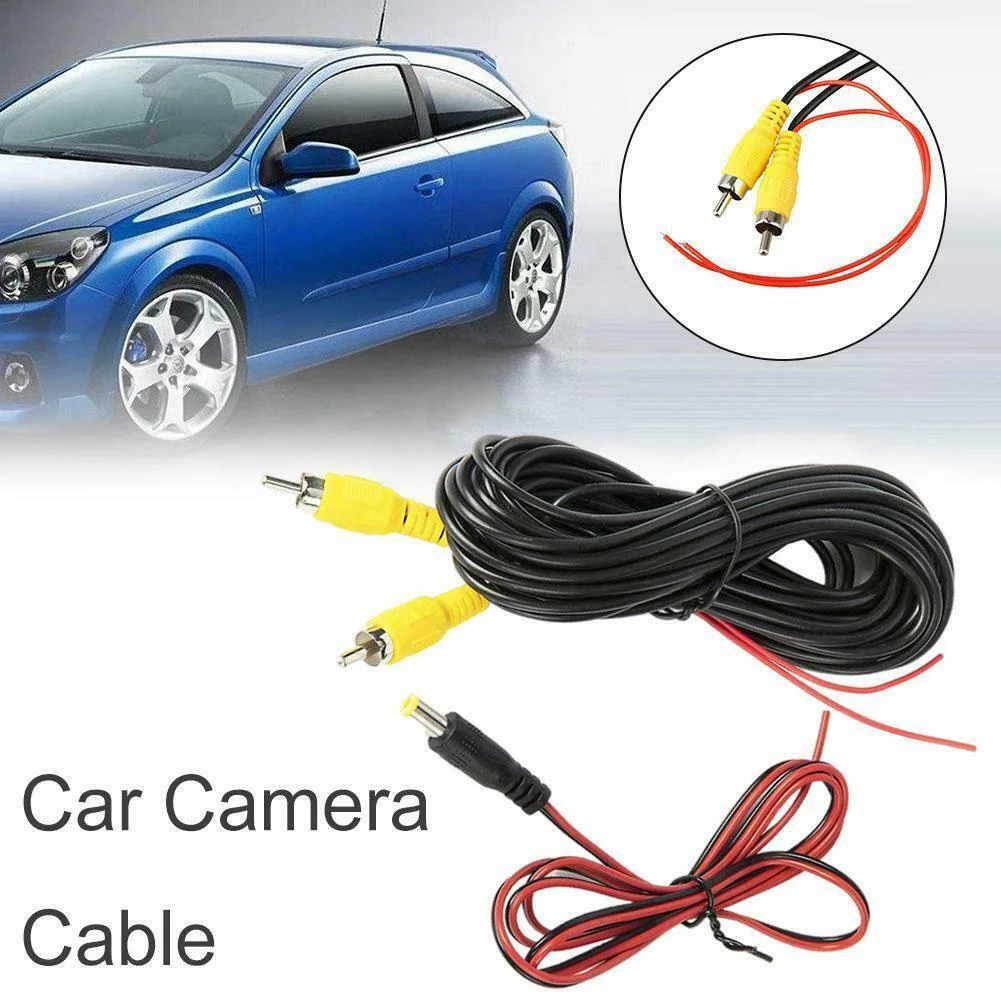

Автомобильные удлинительные кабели RCA для камеры заднего вида и провода обнаружения, автомобильные видеокабели, электроника