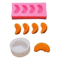 3d orange pulp silicone rubber flexible food safe mould clay resin ceramics candy fondant candy chocolate soap mould