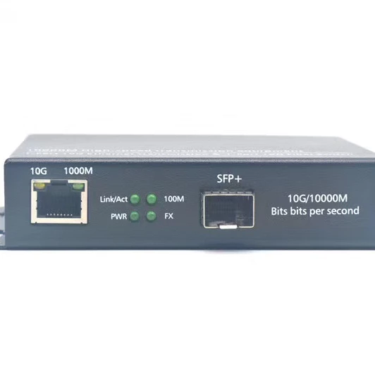 

Media Converter 10g SINGLE MODE SC 20KM TO RJ45 ETHERNET OPTICAL FIBER
