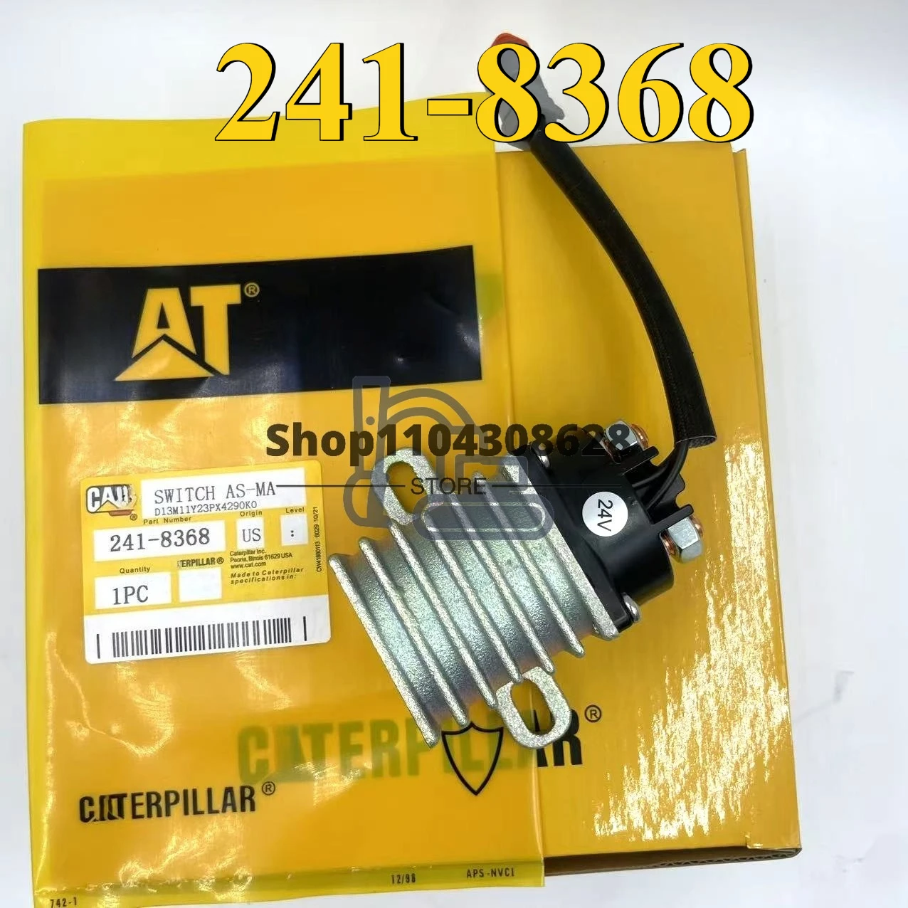 

241-8368 Совместимость с релейным соленоидом вертикальной мачты JLG 1230ES 3740150 2915064 для двигателя Caterpillar C32 C27 C18 C9.3