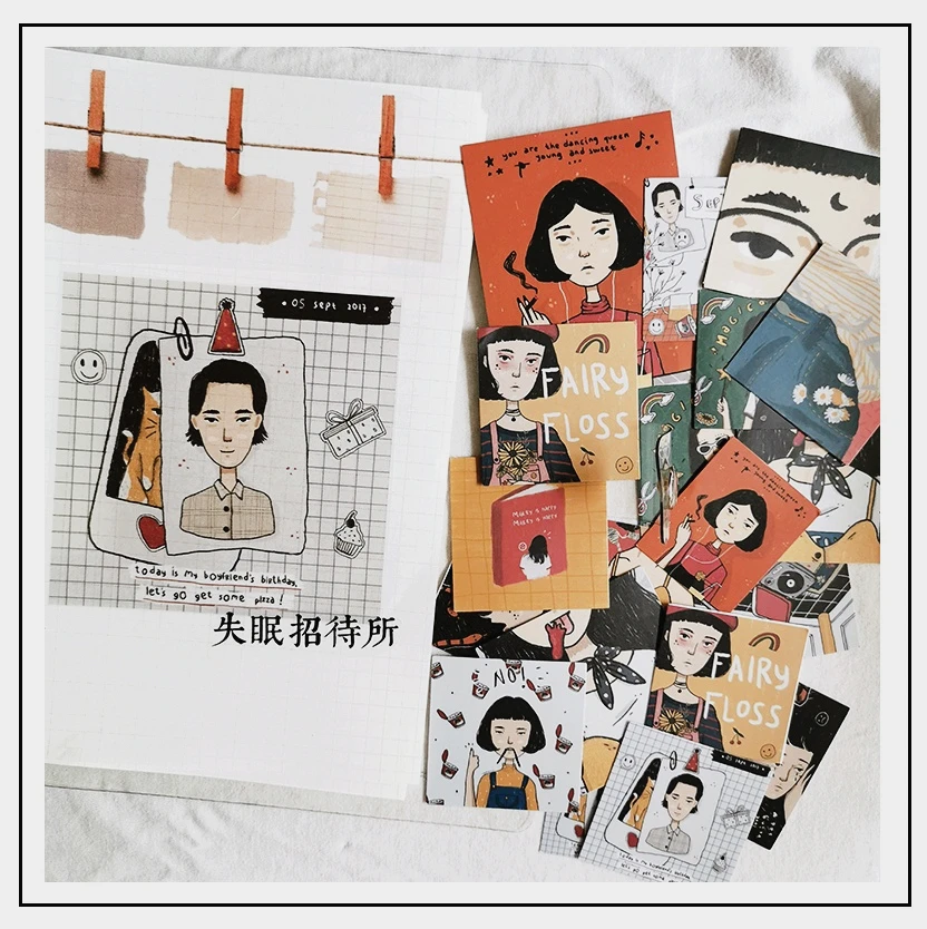 

19Pcs/Pack Funny Youth Life Stickers Crafts and Scrapbooking Stickers Kids Book Decorative Sticker DIY