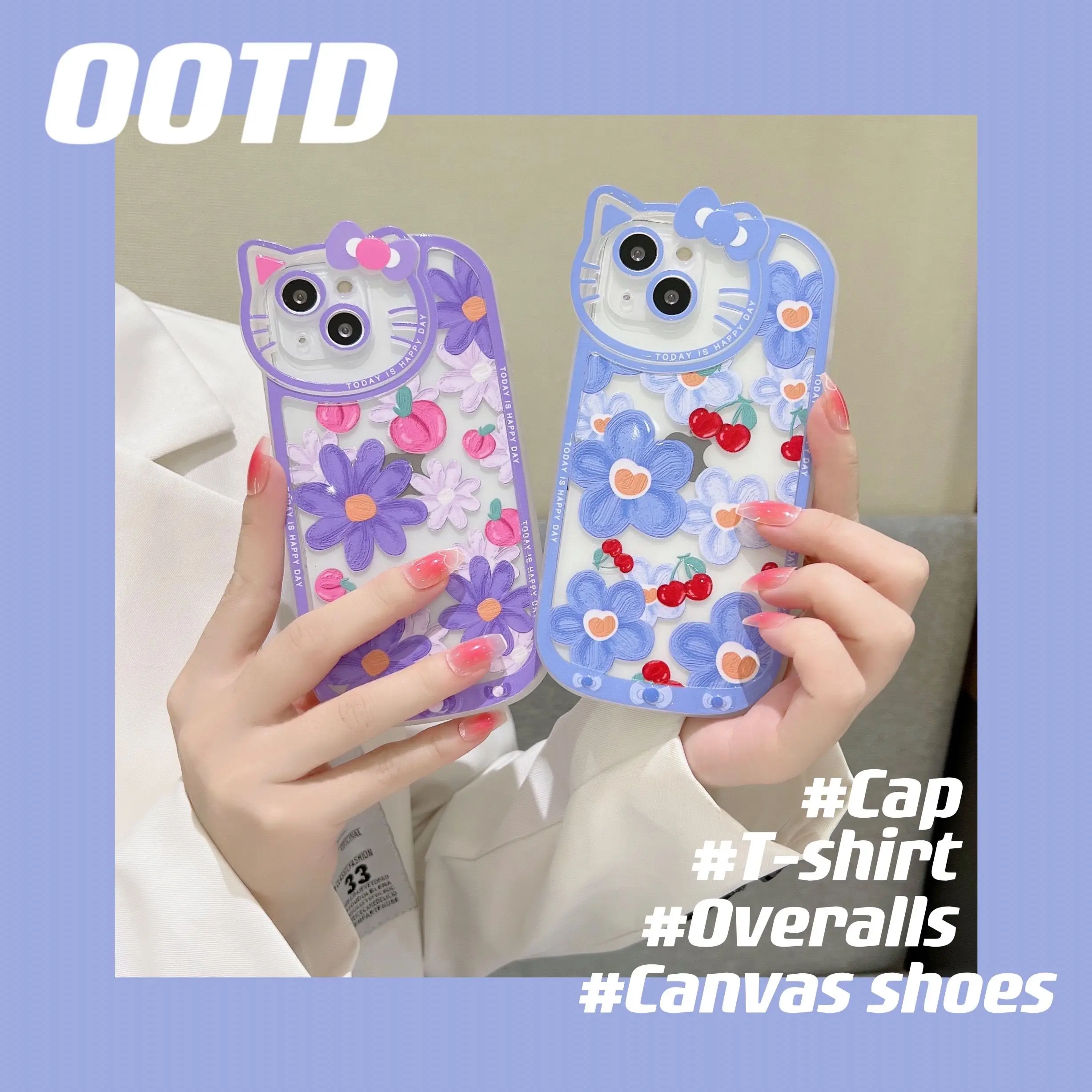 

Hello Kitty Cartoon Phone Case for Apple iPhone 13 12 11 Pro XS MAX XR X 8 7 6s Plus SE 2022 Creative KT Lens Phone Case