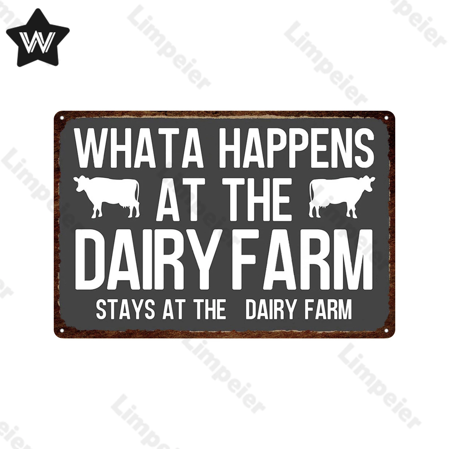 Винтажный металлический знак Корова жестяная пластина для фермерской фермы