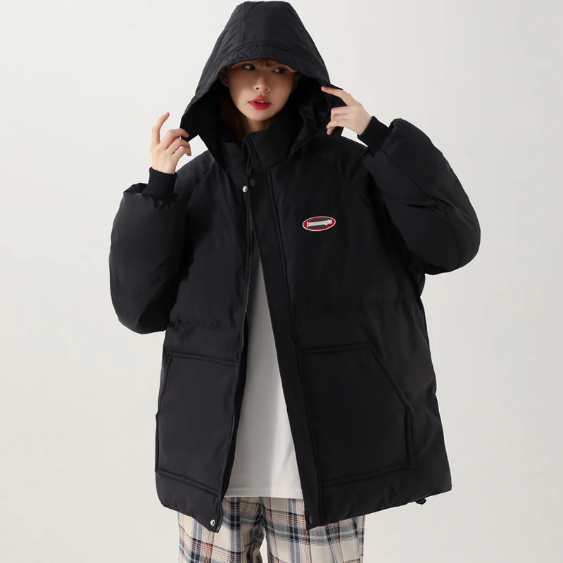 Winter women's new 2022 down cotton jacket women's Korean version loose thickened hooded large size warm winter parka women's