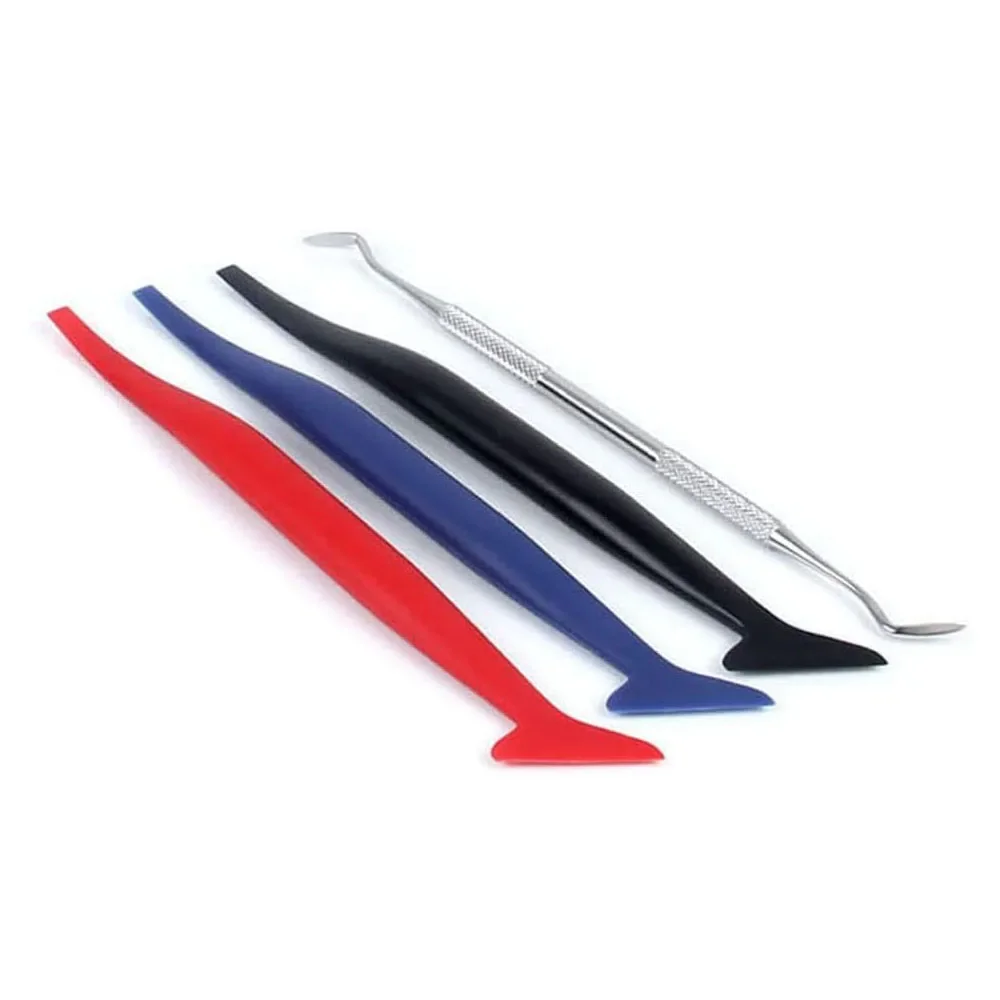 5Pcs Car Vinyl Tint Film Wrapping Felt Squeegee Cutter Installing Tool Auto Sticker Scraper Snitty Wholesale
