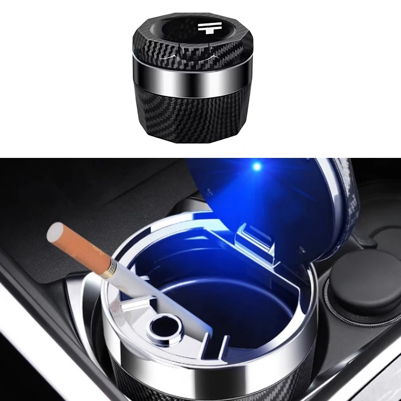 Пепельница портативная из углеродного волокна подходит для JETOUR Traveler T2 2024