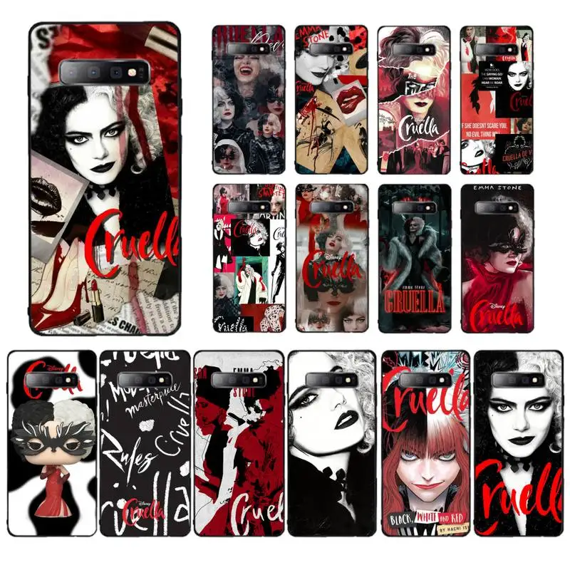 

Disney Modern Movie Bad Girl Cruella Phone Case for Samsung S10 21 20 9 8 plus lite S20 UlTRA 7edge