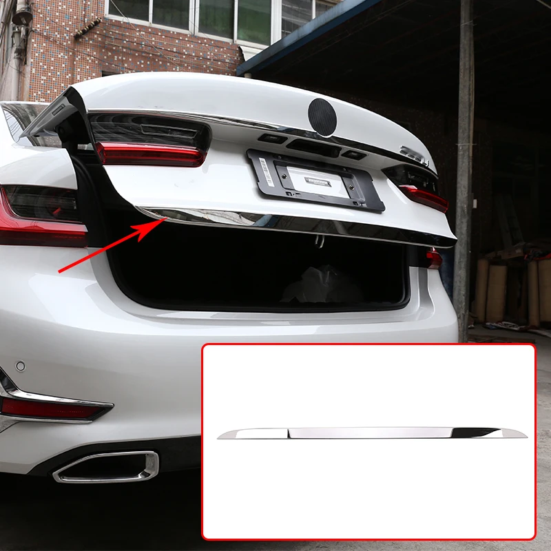 

Для BMW 3 серии G20 G28 325 2019 2020 нержавеющая хромированная Декоративная полоса на заднюю дверь автомобиля отделка Аксессуары для модификации интерьера