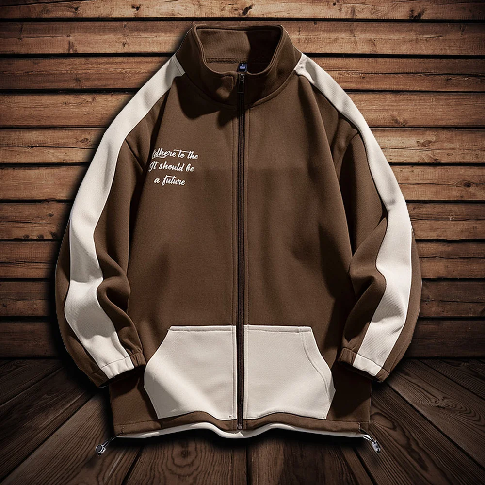 

Свитшот в стиле Харадзюку, мужские пальто, флисовые куртки в стиле пэчворк, Повседневная Уличная модная одежда в стиле хип-хоп, весна-осень