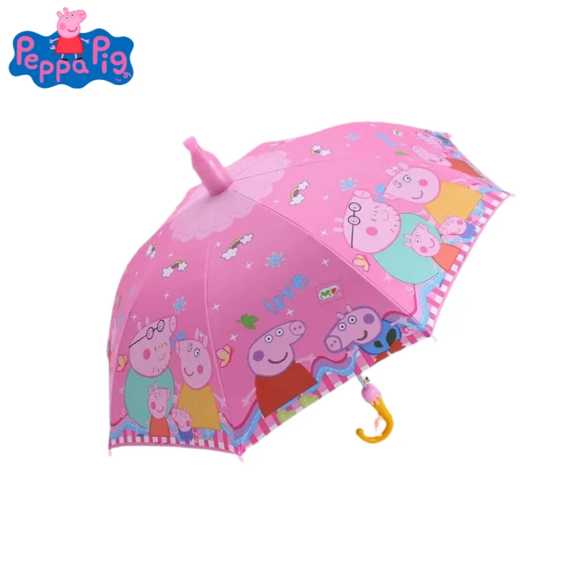 

Peppa Pig George Pig New animation peripheral kawaii cute cartoon children's umbrella creative parasol festival gift wholesale