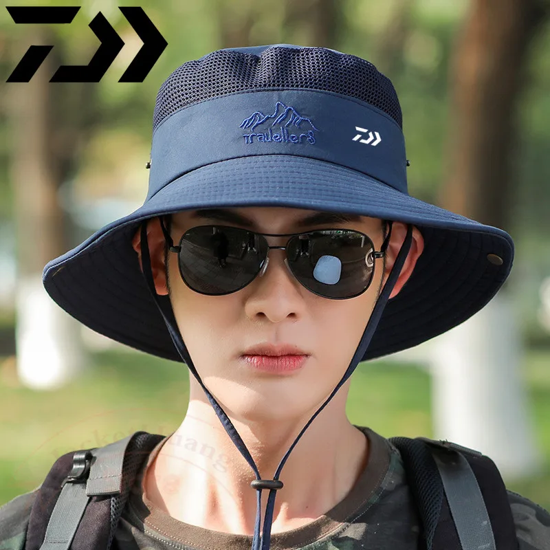 

Daiwa New Summer Fisherman Hat for Men's Outdoor Sports Sun Protection Sunshade Fishing and Mountaineering Cap