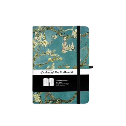 Vincent Van Gogh Bullet Dotted Journal B6 160 г/м2 Планировщик с цветущим миндальным деревом Дневник путешествий Блокнот в твердом переплете
