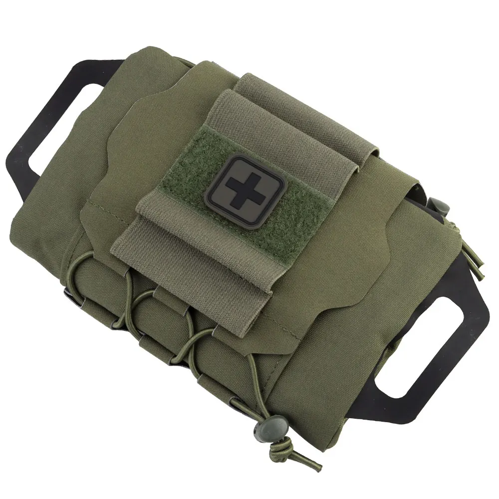 Фото IFAK Pouch MOLLE Сумка для выживания Открытая аптечка Охота Кемпинг Тактическая быстрое развертывание Аварийные мужские поясные сумки №2