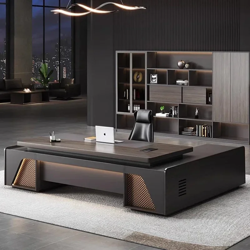 Спальня офис деревянный стол простой современный скандинавский президент