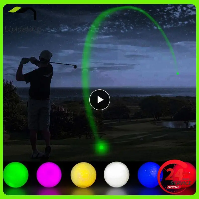 

1~10PCS High Energy Elastic Core Ball Lamp Red Golf Strong Resistance Enhance Ball Speed Golf Toys Golf Stuff Luminous Ball