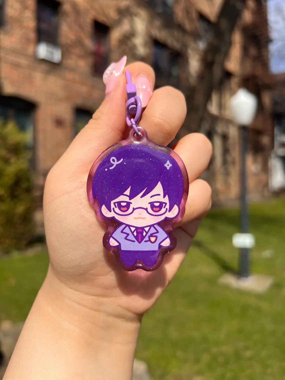 Фото Брелоки-шармы Ouran Host Club Chibi Gummy Glitter Charm, коллекционные аниме-аксессуары OHSHC №5