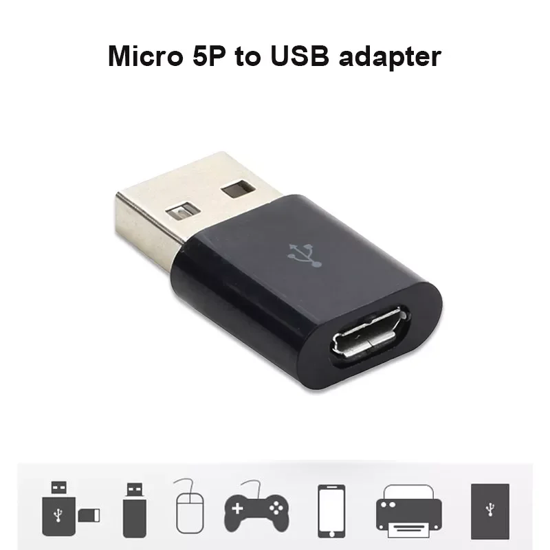 

Mini Portable Black White USB Male to Micro USB Female OTG Adapter Converter Data Transfer Charger for Phone Tablet PC Wholesale