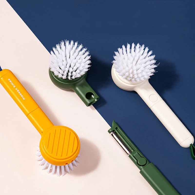 

Multi-Functional Fruit Vegetable Brush Peeling Digging Hole Potato Yam Melon Fruit Vegetable Kitchen Fruit Peeling Cleaning Tool