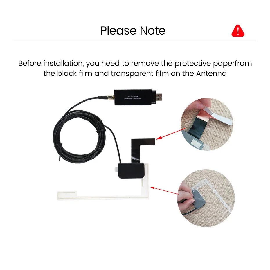 Dab радиоприемник в автомобильной антенне цифровой DAB + адаптер тюнер коробка