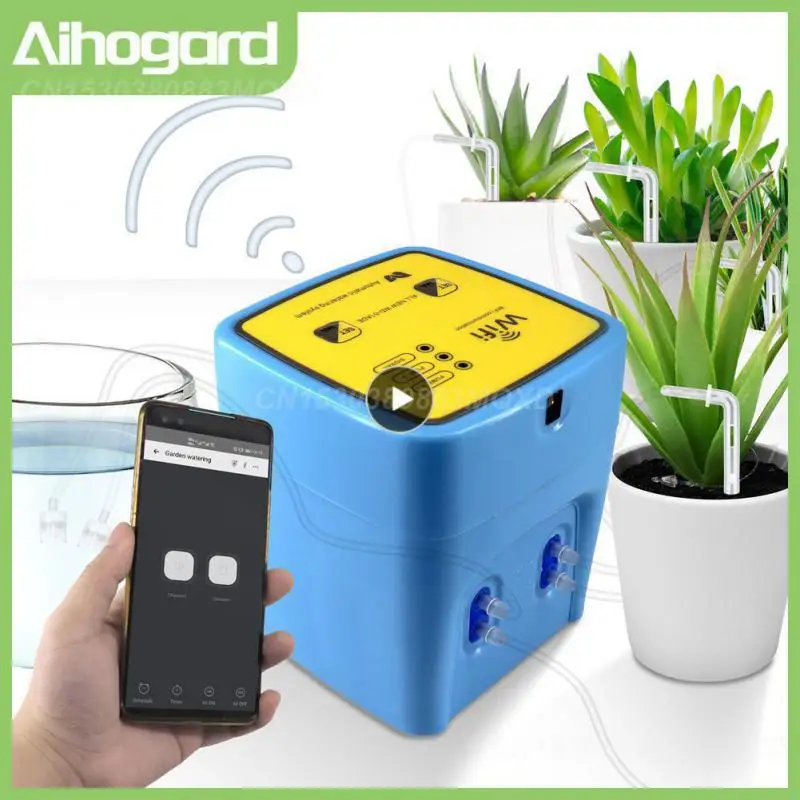 Drip Irrigation System Remote Appcontroller For Garden Plant Flower Intelligent Watering Device Usb Power Double Pump Irrigator