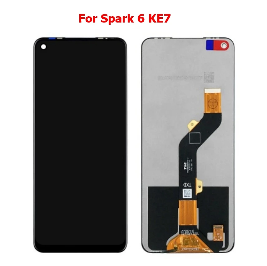 

Test OK 6.8 Inch For Tecno Spark 6 KE7 LCD Display Touch Screen Digitizer Assembly Repair Parts