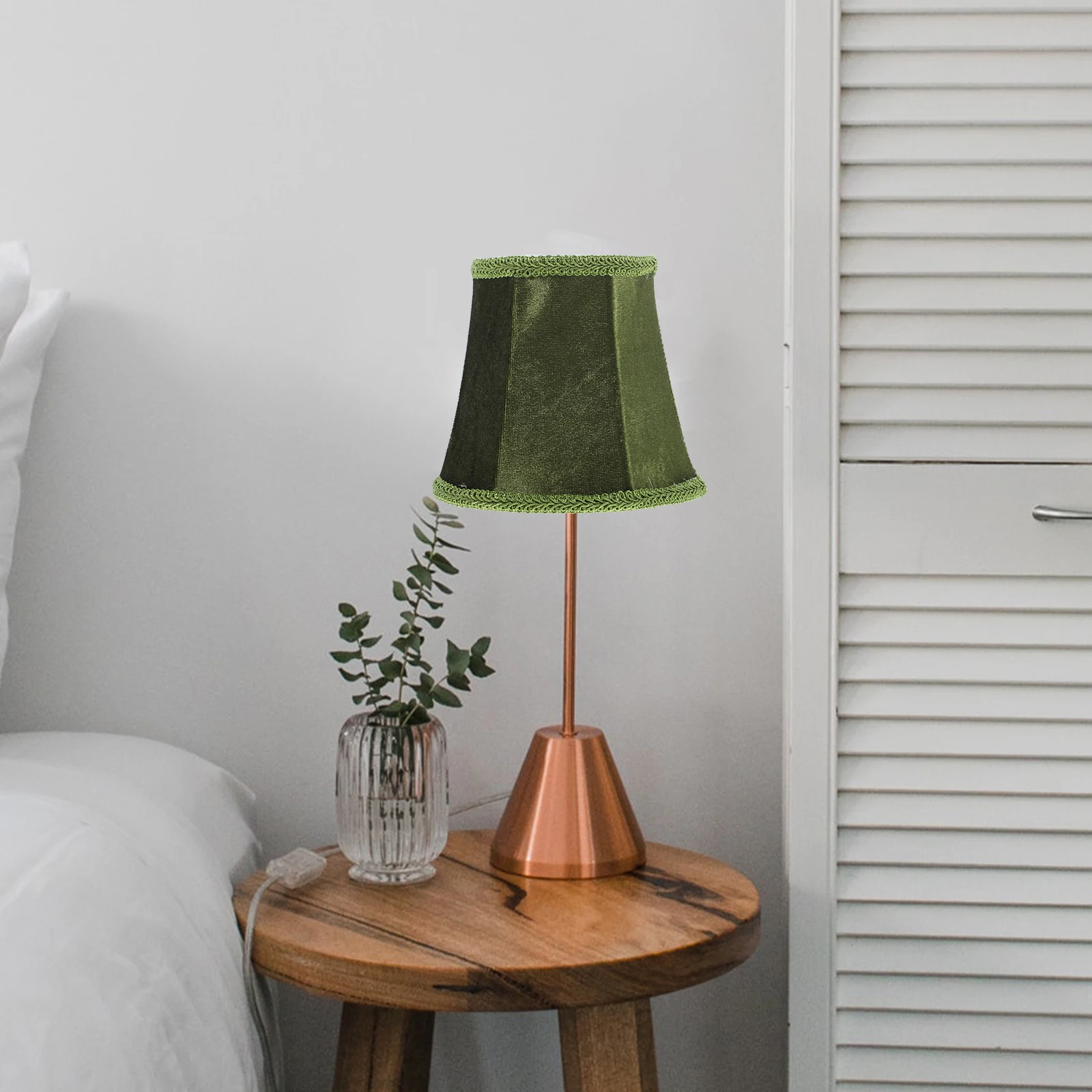 

Маленький абажур E14, осветительный прибор для спальни, аксессуары для освещения, крышка лампы в стиле ретро для настольной лампы, украшение для дома