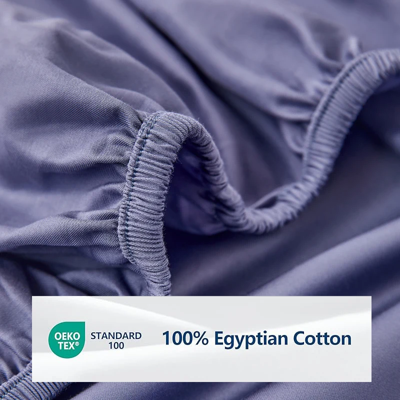 Простыня из египетского хлопка 800TC с резинкой однотонная простыня роскошный